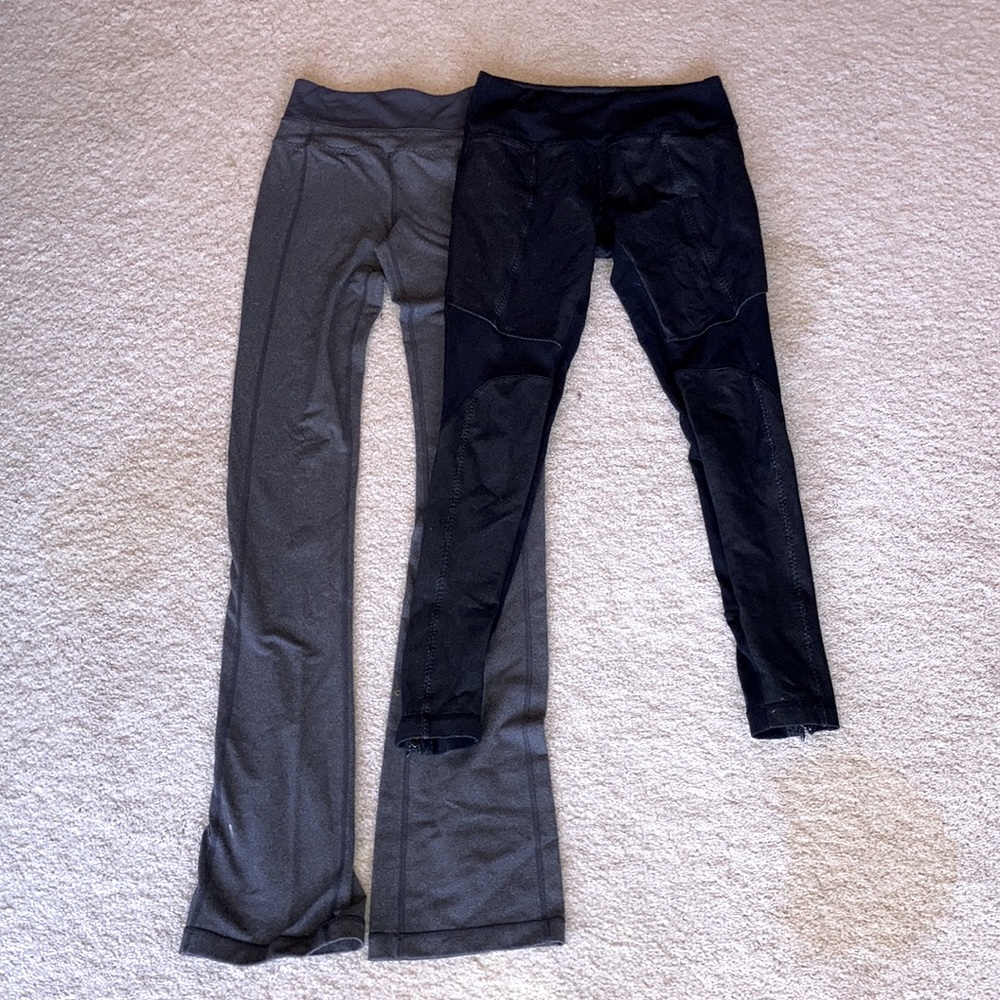 Two pairs of LULULEMON leggings women